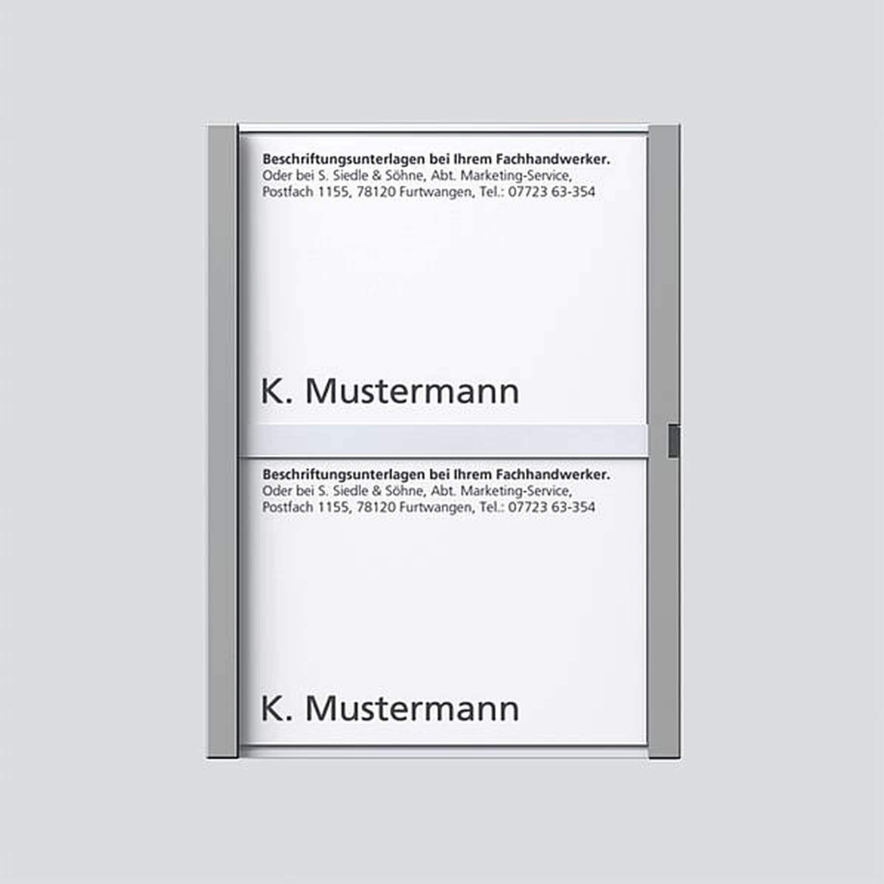 Siedle Siedle&Söhne Namensschild titan-met kpl für TM 612-2 TM 200029789-00