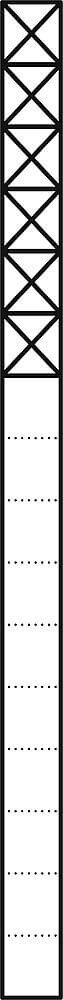 Siedle&Söhne Kommunikations-Stele 1,6m weiß 6Mod KSF 616-6 W
