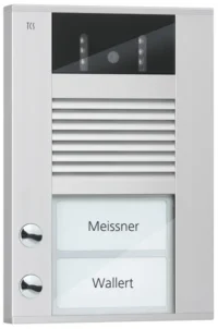 TCS Tür Control Video color Außenstation 2Tast 1reih Aufputz si AVD14023-0010