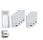 TCS Tür Control Paketlösung Aufputz 7 Wohneinheiten z hörerl Freisprech. PPAF07-EN/02