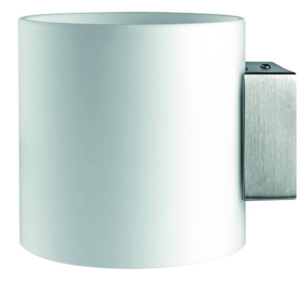Rutec L140 B120 H120mm 230V 6W IP20 3000K CRI85-RAL9006 LEGOLIN Wandleuchte Rund