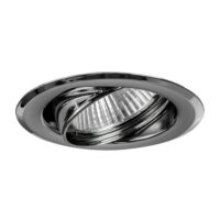 Brumberg 01-71018 NV-Einbaustrahler 50W GX5,3 Eisen schwenkbar chrom Sprengring