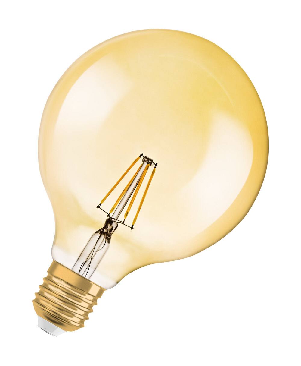 Ledvance Osram Vintage 1906 DIM Globe125 6,5W/824 LED-Globelampe E27 GOLD51 650lm (51W)