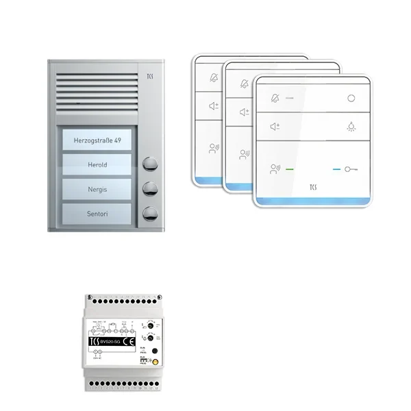 TCS TCS Tür Control Paketlösung 3 Tasten Aufputz, Freispr. PSC2330-0000