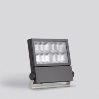 BEGA LED-Anbaustrahler 190W Konv DALI mt 84513 4LEDs graphit RGBW 11594lm RF:mt