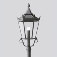 BEGA LED-Aufsatzleuchte 13,6W 76mm 3000K 84055K3 982lm graphit Alu Gl_tr IP44
