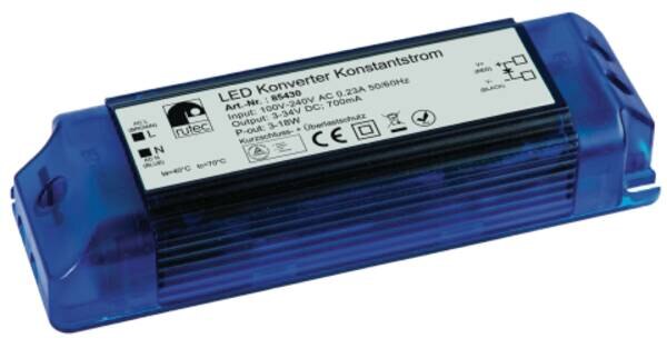 Rutec LED Konverter 700mA 3W-18W PHE430