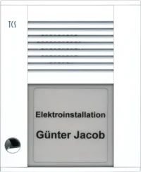 TCS Tür Control Audioaußenstation1-reihig 1 Taste Aufputz weiß PDS01-WS/04