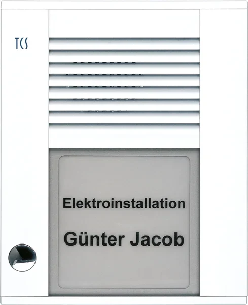 TCS TCS Tür Control Audioaußenstation1-reihig 1 Taste Aufputz weiß PDS01-WS/04