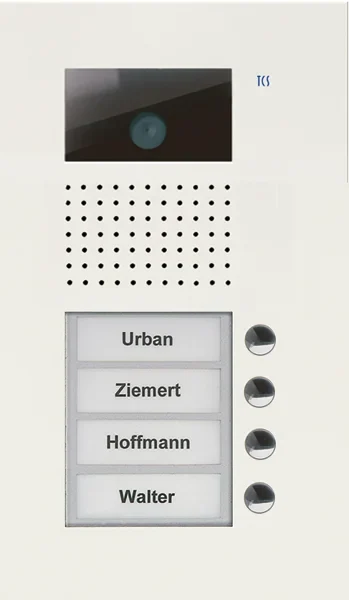TCS TCS Tür Control Video color Außenstation V PUK 4 Tasten 1-spalt AVU14040-0019