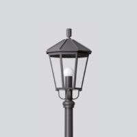 BEGA LED-Aufsatzleuchte 14,3W 60mm 3000K 84051K3 609lm graphit Alu Gl_tr IP23
