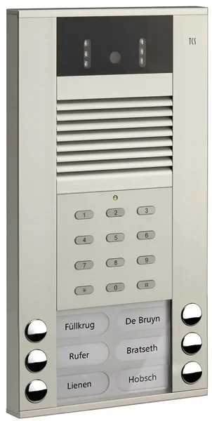 TCS TCS Tür Control Video color Außenstation 6Tast 1reih Aufputz si AVE54063-0010