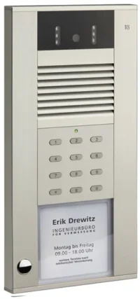 TCS Tür Control Video color Außenstation 1Taste 1reih Aufputz si AVD54013-0010