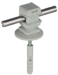 Dehn Leitungshalter grau H 16mm für Rd 8mm LHDS8H16HS5X50KD8GR