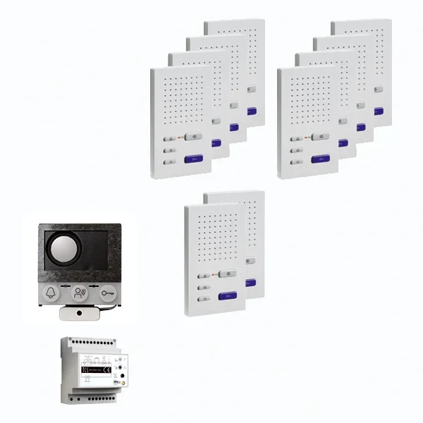 TCS TCS Tür Control audio:pack Einbau für 10 Wohneinheit PAIF100/004