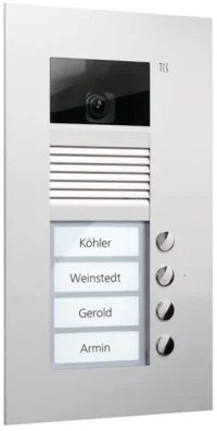 TCS Tür Control Video-Außenstation Color einspaltig, für 4 Wohneinheiten AVU14040-0010