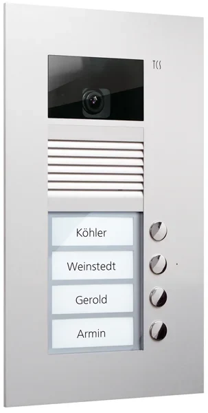 TCS TCS Tür Control Video-Außenstation Color einspaltig, für 4 Wohneinheiten AVU14040-0010