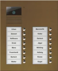 TCS Tür Control Video color Außenstation V PUK 16 Tasten 2-spal AVU15160-0012