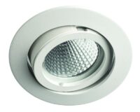 Rutec ALU55371-M ALU Druckguss ohne Sprengring Schwenkbar für MR-16 - Weiß