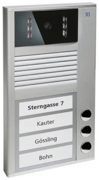 TCS Tür Control Video Außenstation 3Tasten 1-reih Aufputz si AVC12030-0010