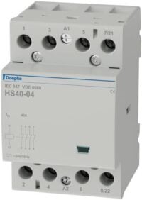 DOEPKE Installationsschütz 40A 24V/AC 4Ö HS 3-024AC/40-04 440V/AC 6000W/AGL 3TE