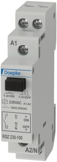 DOEPKE Stromstoßschalter 230VAC 1TE 16A RSZ 230-100 230V Reiheneinbaugerät mech Zentr