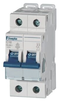 DOEPKE Leitungsschutzschalter UC C 0,5A DLS 6I C0,5-2 10KA 2p 400V 2TE 50Hz