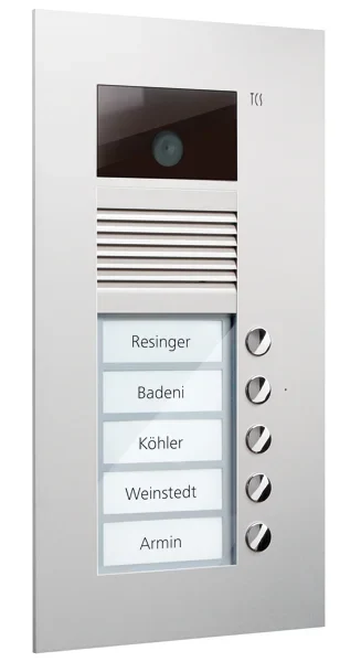 TCS TCS Tür Control Video-Außenstation Color einspaltig, für 5 Wohneinheiten AVU14050-0010