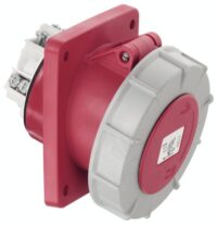 ABL CEE-Anbausteckdose 4-polig 63A 230V/bl 9h F43S284 IP67 Schraubkl abgew Kunststoff