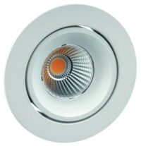 Rutec ALU57301WWD schwenkb.,rund, weiss,6W,IP40,3000K,LED-Einbaustrahler