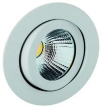 Rutec ALU57341NWOK-M TALU LED-Einbaustr. schwenk.,rund,8W,IP20,4000K,Weiß matt