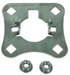 Dehn Anschlussplatte für Stützrohre D 50mm APSR D50 4AE HVI V2A