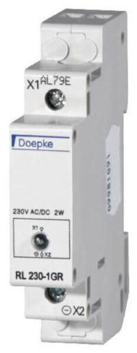 DOEPKE Leuchtmelder Reiheneinbaugerät 240V gn LED UC RL 230-1GR 1TE 65mm IP40