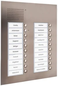 TCS Tür Control Audio Außenstation PUK 20 Tasten 2-spaltig Unterputz PUK20/2-ES