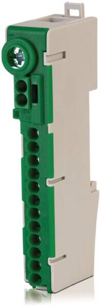 F-Tronic F-tronic Hauptleitungsklemme 1Eing 1-polig PE14 schraub/-los gn berührsich Reiheneinbaugerät