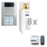 TCS Tür Control Videosprechanlagens. color 8 WE, mit Hörer PVE1580-0010