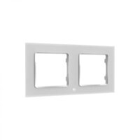 SHELLY Wandtaster Rahmen 2-fach weiß WF2w