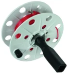 Dehn Drahthaspel K-grau B40mm 25m Litze rot DHK40BSML075L25MRT
