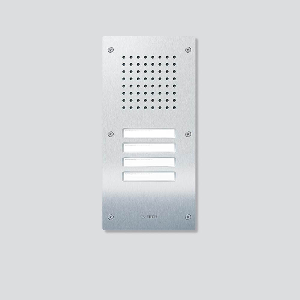 Siedle Siedle&Söhne Türstation Audio Classic, Edelstahl, 4 WE CL 111-4 R-02