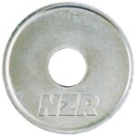 NZR 2025 Wertmarke NZR neusilber gelocht D21mm Stärke 2,2mm Loch-D6mm