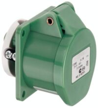 ABL CEE-Anbausteckdose 2-polig 16A 20-25V/vi F01S203 IP44 Schraubkl ger Kunststoff 55x55mm