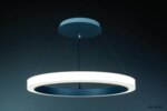 Ø740 H53mm 230V 57 6W IP20 3000K CRI80-RAL9006 AULE-740 Ringleuchte DALI