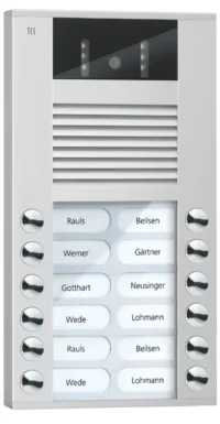 TCS Tür Control Video color Außenstation 12Tast 2reih Aufputz si AVE14123-0010