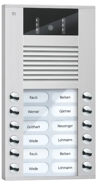 TCS TCS Tür Control Video color Außenstation 12Tast 2reih Aufputz si AVE14123-0010