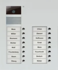 TCS Tür Control Video-Außenstation Color zweispaltig, f.16 Wohneinheiten AVU15160-0010