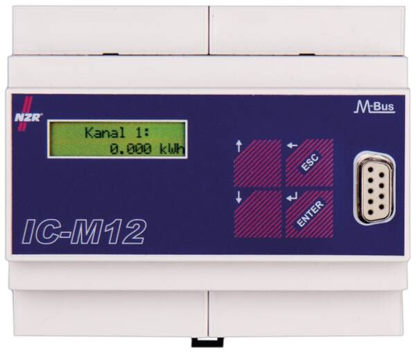NZR NZR IC-M12 LP M-Bus Converter für bis zu 12Impulszähler mit Lastprofilerst. 4651