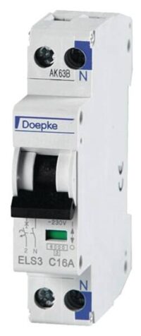 DOEPKE Leitungsschutzschalter AC C 10A ELS 3 C10/1+N/1TE 1+N 1TE 50Hz IP40