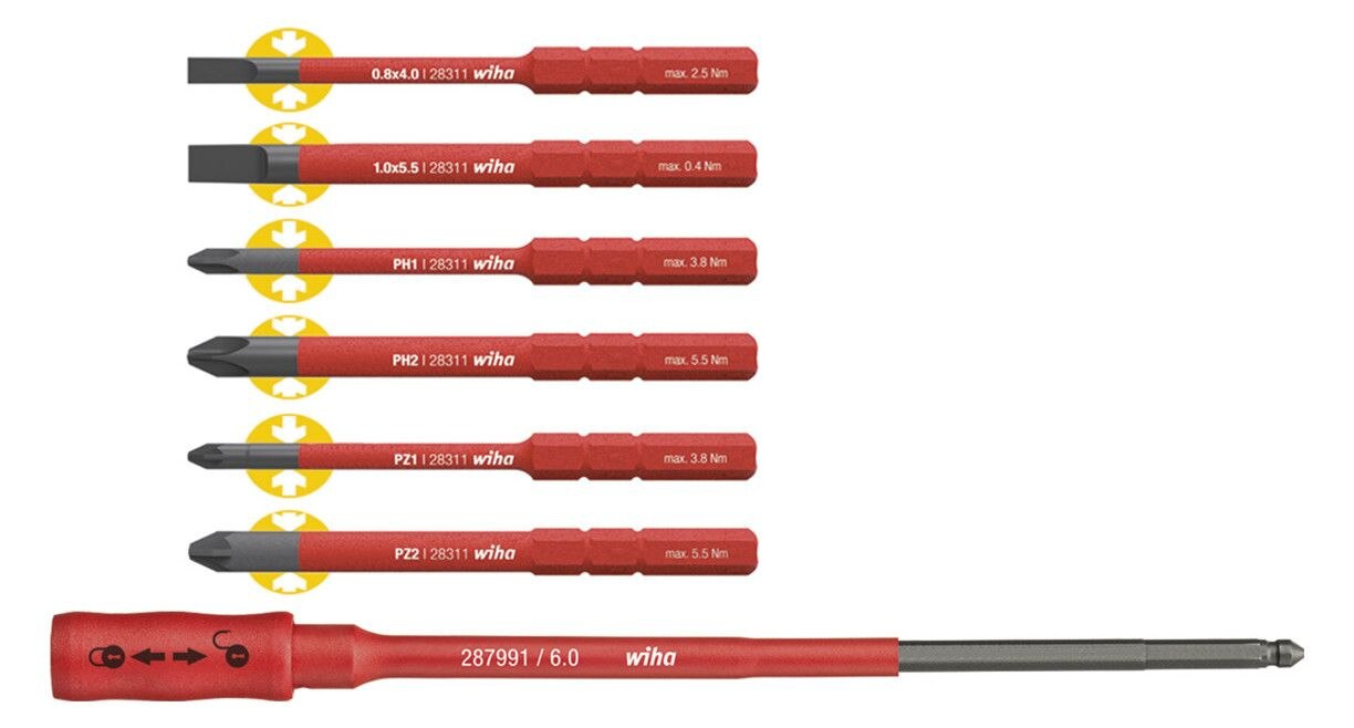 Wiha Wiha 2879B7 slimBit electric Bit Set 36079