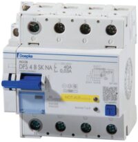 DOEPKE FI-Schutz mit Zusatz 4-polig 440V 40A DFS4 040-4/0,03-B SK NA 0,03A NOT-AUS B