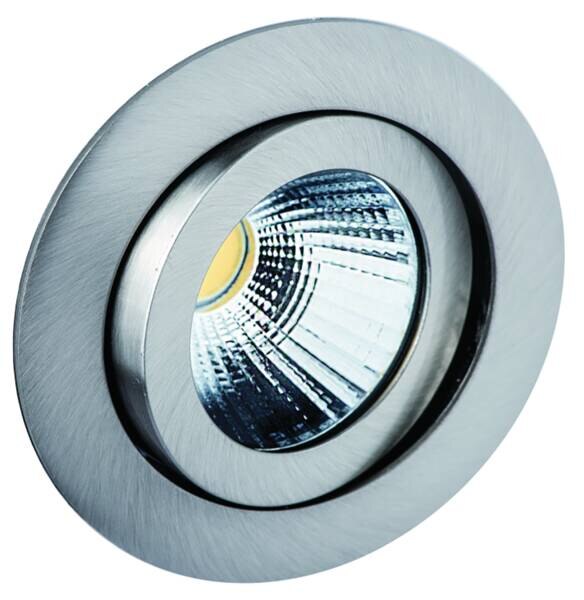 Rutec Rutec ALU57345WWD schwenk.,rund, eisen geb.,8W,3000K, LED-Einbaustrahler